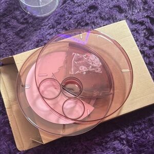 Pink Circular Plastic Organizer